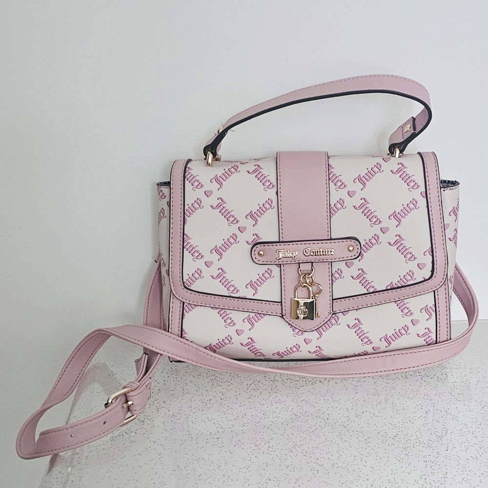 Juicy Couture Pink and Cream Crossbody Bag
